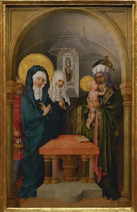 Framed Print : The Presentation in the Temple (front panel), 1447 Framed Print : The Presentation in the Temple (front panel), 1447