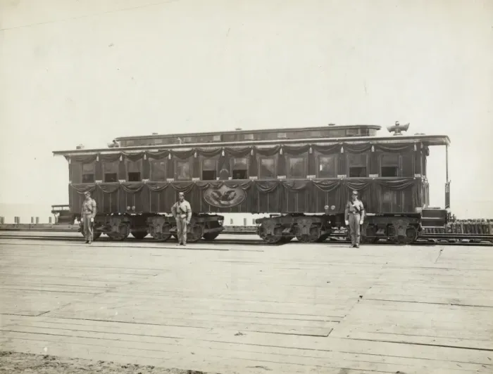 Framed Print : President Abraham Lincolns railroad funeral car Framed Print : President Abraham Lincolns railroad funeral car