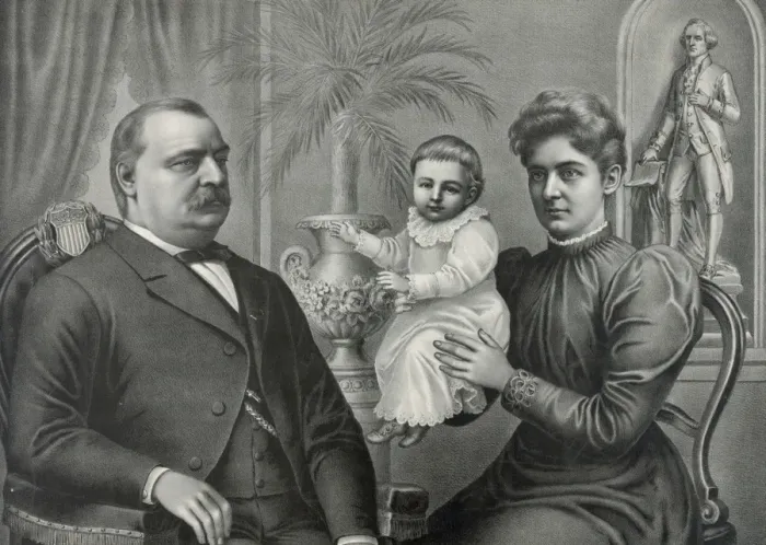 Framed Print : President Cleveland and family Framed Print : President Cleveland and family