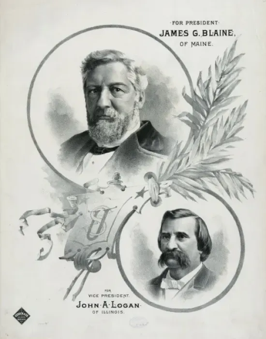 Framed Print : For president James G. Blaine, of Maine Framed Print : For president James G. Blaine, of Maine