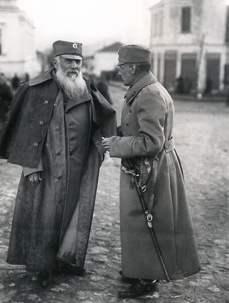 President Paschitsch and Crown Prince of Serbia, WW1