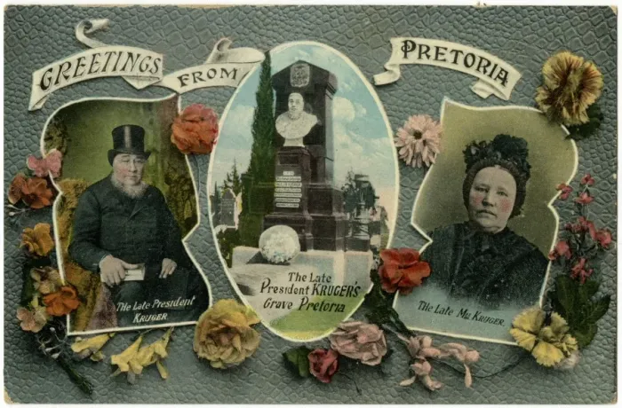 Framed Print : Former President Paul Kruger, wis gave and second wife Framed Print : Former President Paul Kruger, wis gave and second wife