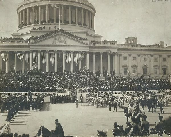 President Roosevelt taking the oath of office, Mar. 4 1905