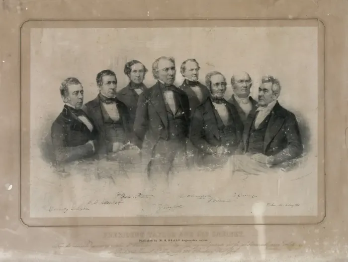 Framed Print : President Taylor and his cabinet Framed Print : President Taylor and his cabinet