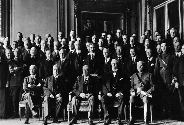 President Wilson and others, Paris Peace Conference
