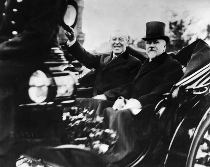 Framed Print : President Woodrow Wilson and President Poincare Framed Print : President Woodrow Wilson and President Poincare