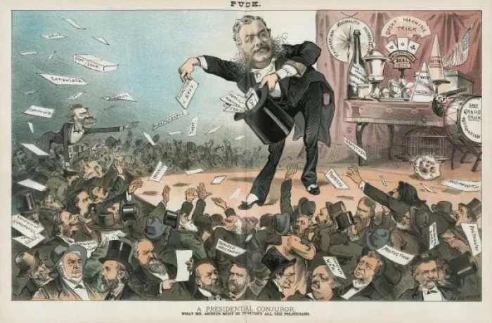 Framed Print : A presidential conjuror - What Mr. Arthur must be to satisfy Framed Print : A presidential conjuror - What Mr. Arthur must be to satisfy