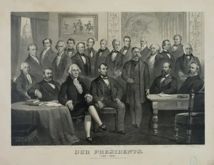 Framed Print : Our presidents. 1789-1881 Framed Print : Our presidents. 1789-1881