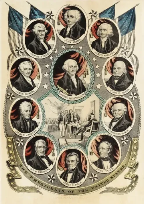 Framed Print : The Presidents of the United States Framed Print : The Presidents of the United States