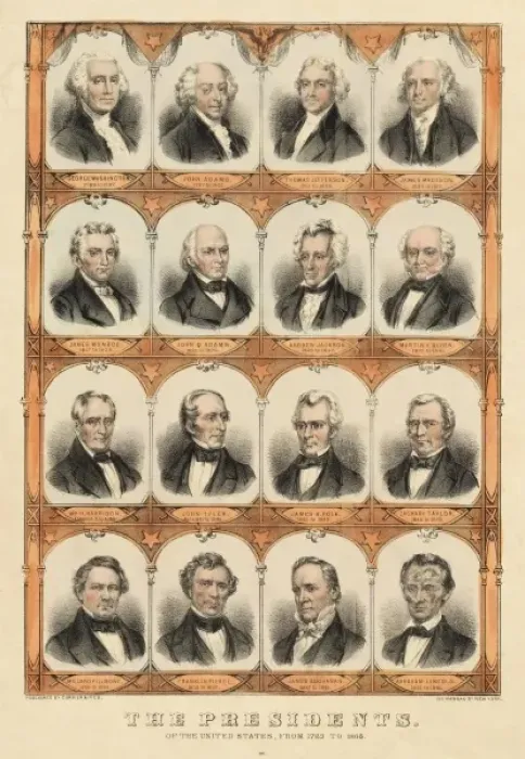 Framed Print : The Presidents of the United States Framed Print : The Presidents of the United States