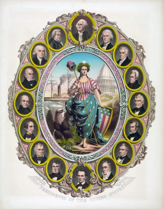 Framed Print : Presidents of the United States Framed Print : Presidents of the United States