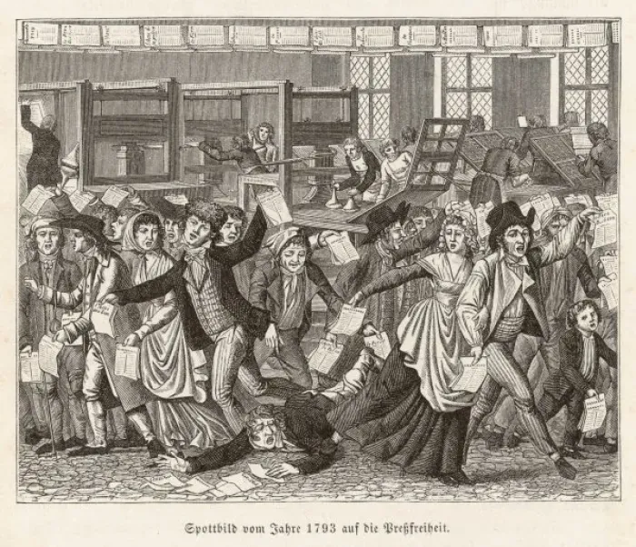 Framed Print : Press Freed 1793 Framed Print : Press Freed 1793