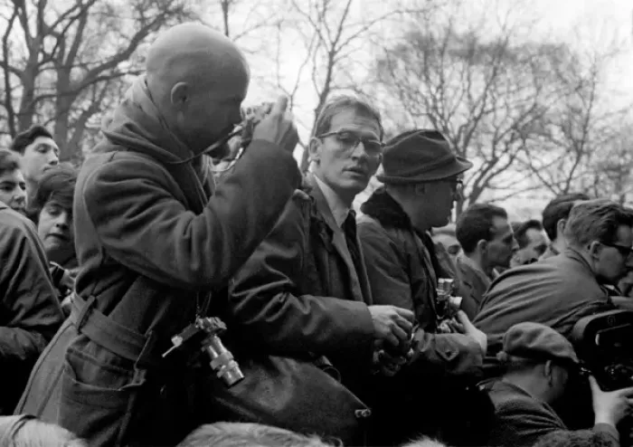 Framed Print : Press Photographers at CND Protest Framed Print : Press Photographers at CND Protest