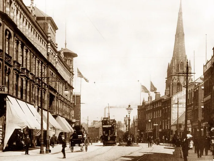 Framed Print : Preston Church Street early 1900s Framed Print : Preston Church Street early 1900s
