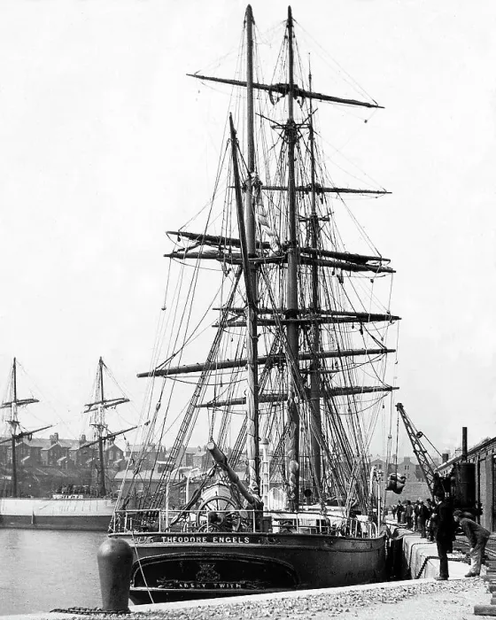 Framed Print : Preston Docks Victorian period Framed Print : Preston Docks Victorian period
