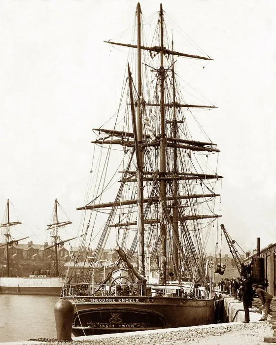 Framed Print : Preston docks, Victorian period Framed Print : Preston docks, Victorian period