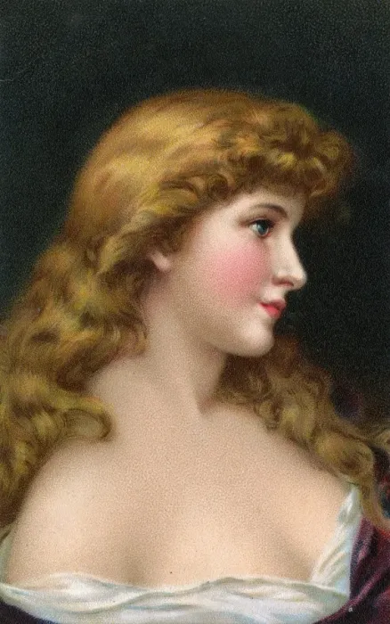 Framed Print : Pretty Blonde Girl in the classical style Framed Print : Pretty Blonde Girl in the classical style