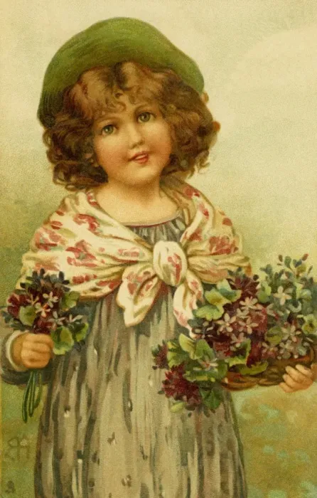 Framed Print : Pretty girl with Flowers by Ellen Andrews Framed Print : Pretty girl with Flowers by Ellen Andrews