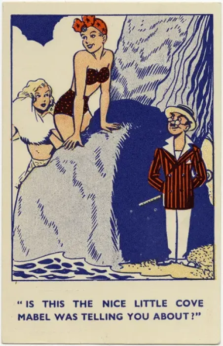 Framed Print : Two pretty girls come across a Nice little cove Framed Print : Two pretty girls come across a Nice little cove