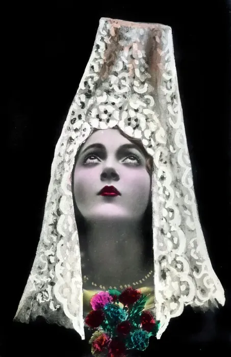 Framed Print : pretty young Spanish Woman in traditional costume Framed Print : pretty young Spanish Woman in traditional costume
