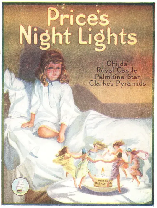Framed Print : Price's Night Lights Advertisement Framed Print : Price's Night Lights Advertisement