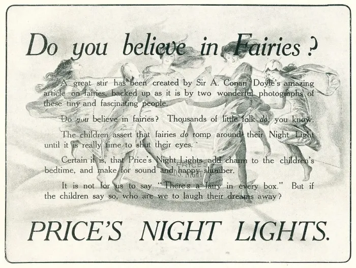 Framed Print : Price's Night Lights Advertisement Framed Print : Price's Night Lights Advertisement
