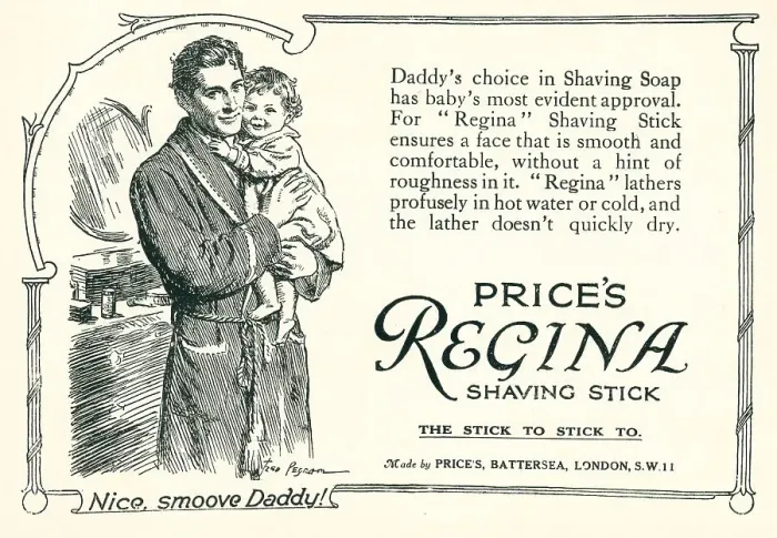 Framed Print : Price's Regina Shaving Stick Advertisement Framed Print : Price's Regina Shaving Stick Advertisement