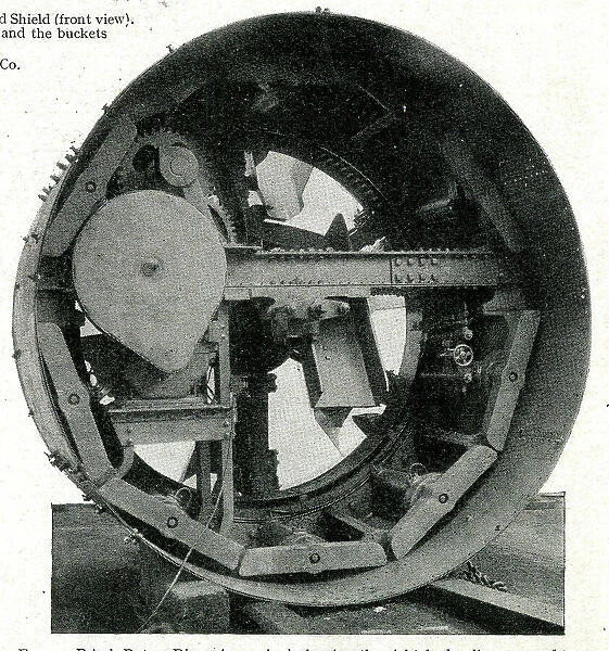 Price's rotary digger for cutting tunnels