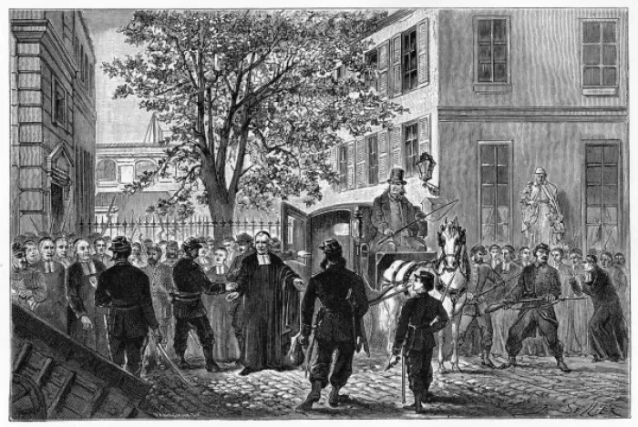 Framed Print : Priest Arrested Framed Print : Priest Arrested
