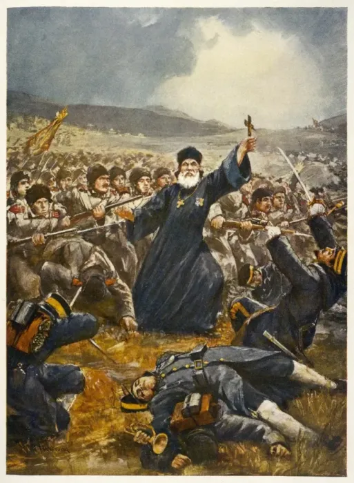 Framed Print : Priest Urges Troops Framed Print : Priest Urges Troops