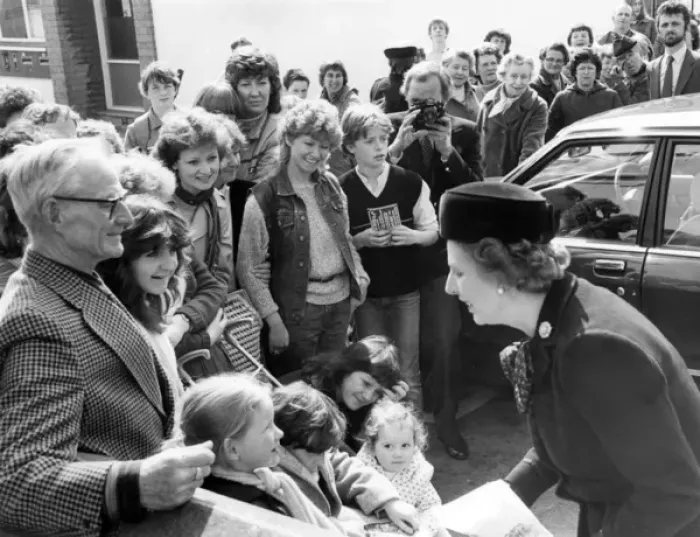 Framed Print : Prime Minister Margaret Thatcher, Marazion, Cornwall Framed Print : Prime Minister Margaret Thatcher, Marazion, Cornwall