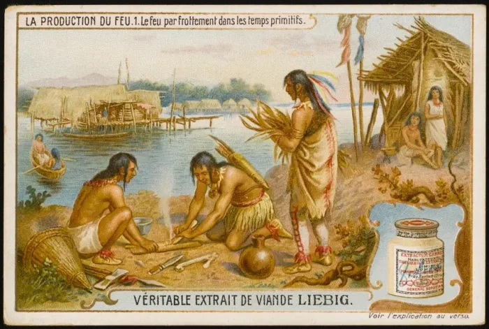 Framed Print : Primitive Firemaking Framed Print : Primitive Firemaking