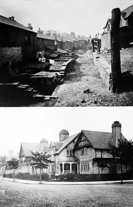 Framed Print : Primrose Hill old and new, Port Sunlight Village Framed Print : Primrose Hill old and new, Port Sunlight Village