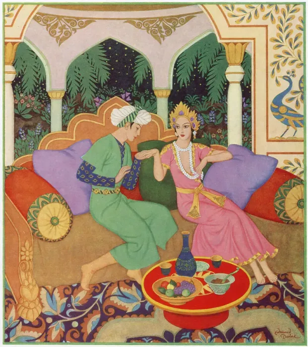 Framed Print : Prince Ahmed and the Fairy Pari-Banou Framed Print : Prince Ahmed and the Fairy Pari-Banou