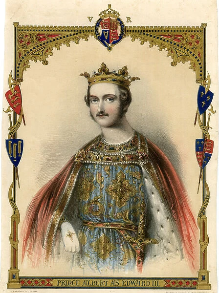 Prince Albert dressed as King Edward III