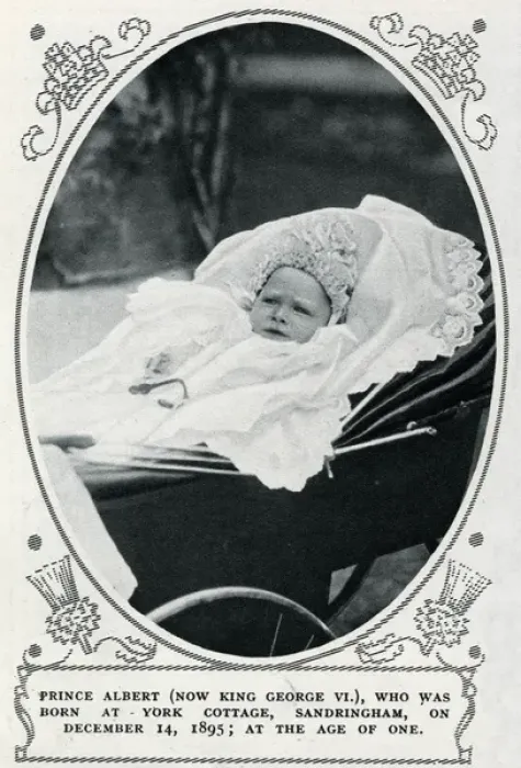 Framed Print : Prince Albert later George VI as a baby Framed Print : Prince Albert later George VI as a baby