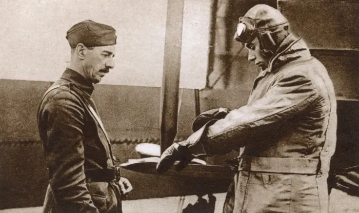 Framed Print : Prince Albert preparing for flight in a Handley-Page bomber Framed Print : Prince Albert preparing for flight in a Handley-Page bomber