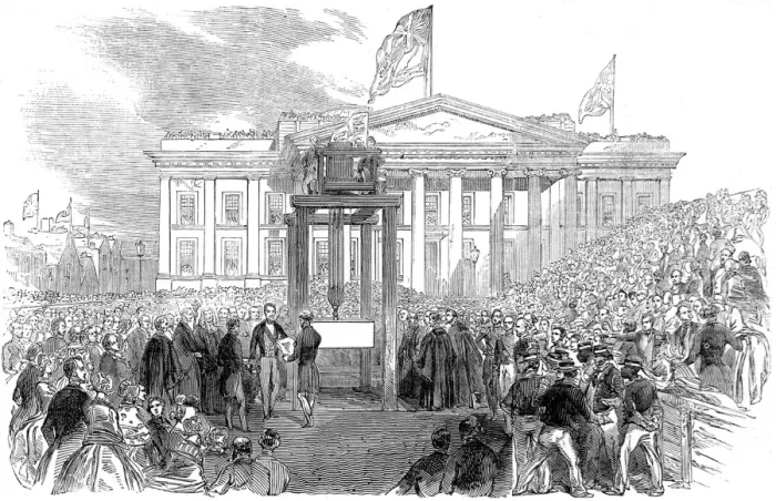 Framed Print : Prince Albert at a public engagement in Liverpool Framed Print : Prince Albert at a public engagement in Liverpool