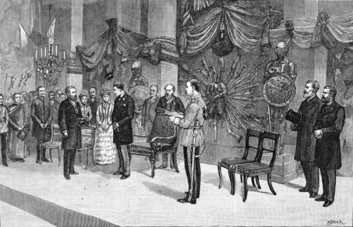 Framed Print : Prince Albert Victor at the Cutlers Hall, Sheffield Framed Print : Prince Albert Victor at the Cutlers Hall, Sheffield