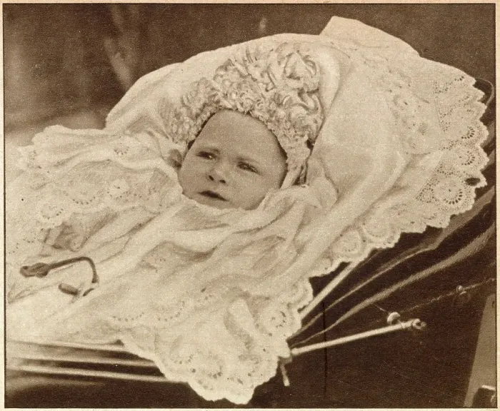 Framed Print : Prince Albert of York (later George V), who was born at York Cottage, Sandringham, on 14 December 1895. Date: 1896 Framed Print : Prince Albert of York (later George V), who was born at York Cottage, Sandringham, on 14 December 1895. Date: 1896