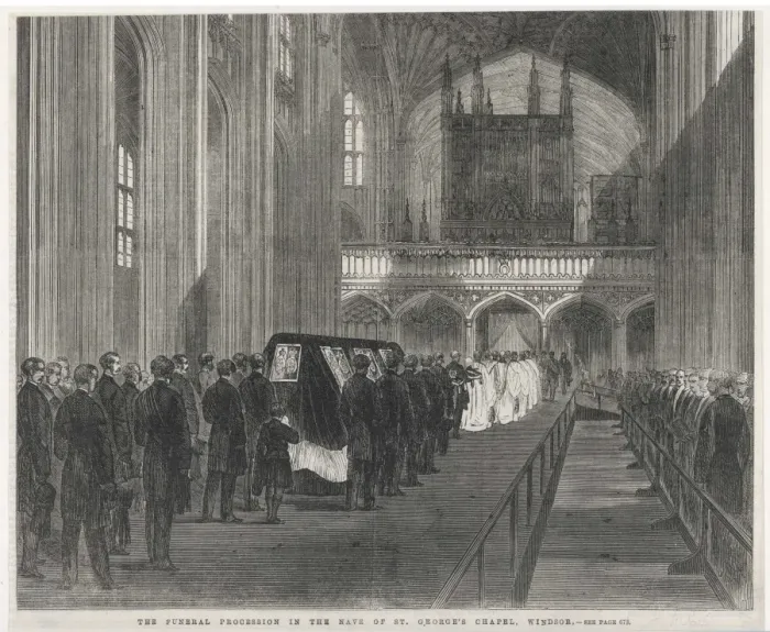 Framed Print : Prince Alberts Funeral Framed Print : Prince Alberts Funeral