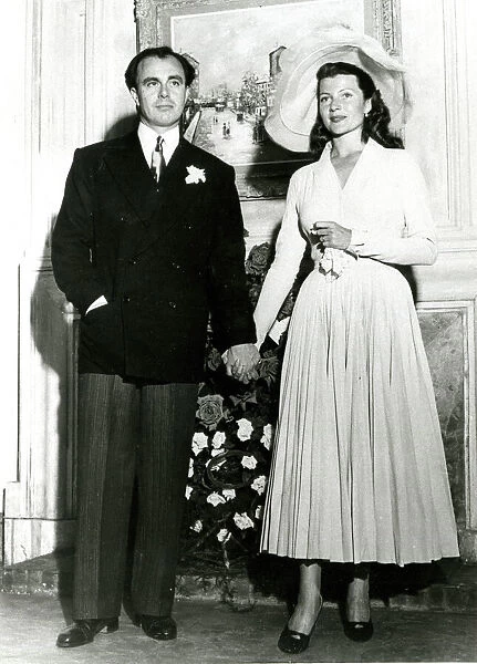 Prince Aly Khan and Rita Hayworth after their wedding