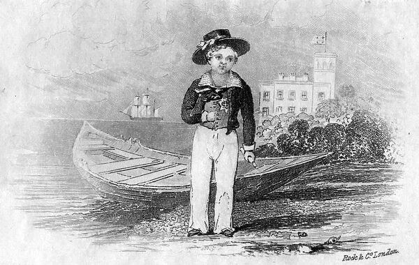 Prince Edward as a boy in a sailor suit