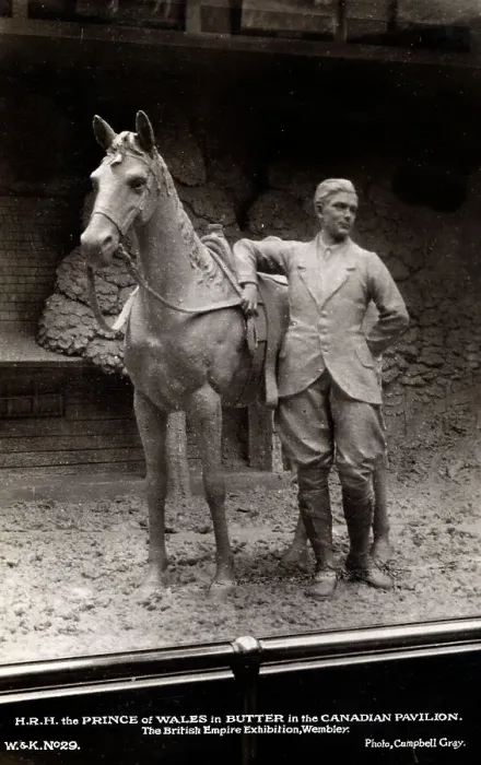 Framed Print : Prince Edward, sculpted in butter, British Empire Exhibition