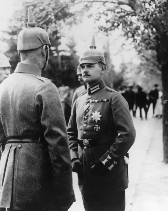 Framed Print : Prince Friedrich Christian of Saxony at troop review Framed Print : Prince Friedrich Christian of Saxony at troop review