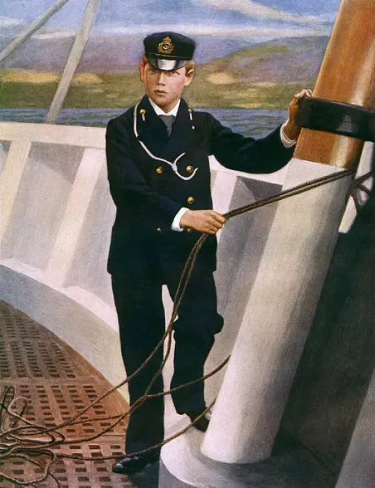 Framed Print : Prince George as a midshipman Framed Print : Prince George as a midshipman