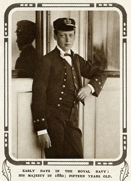Prince George in Royal Navy uniform