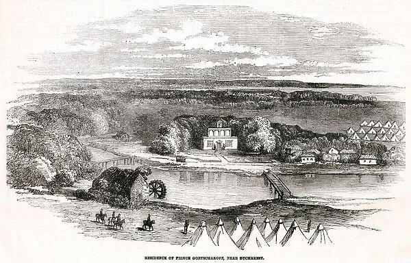 Prince Gortschakoffs Residence, near Bucharest 1853