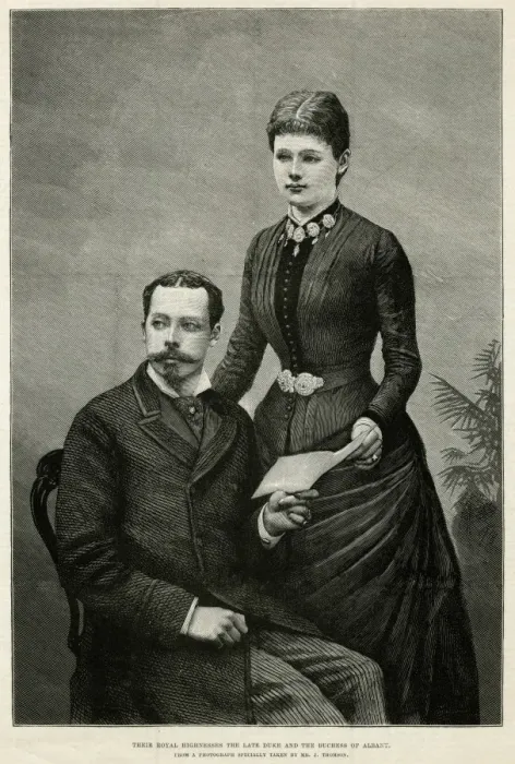 Framed Print : Prince Leopold, Duke of Albany & Princess Helena Framed Print : Prince Leopold, Duke of Albany & Princess Helena