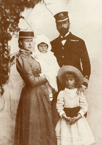 Prince Louis of Battenberg and family
